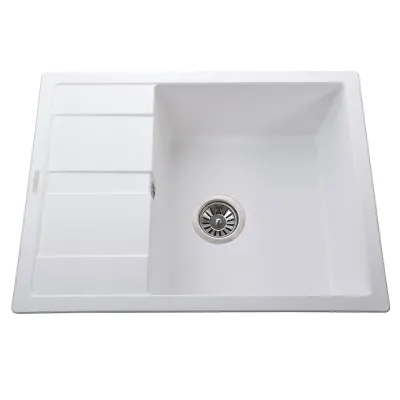 Гранітна мийка Globus Lux ONE 650х500-А0007, білий